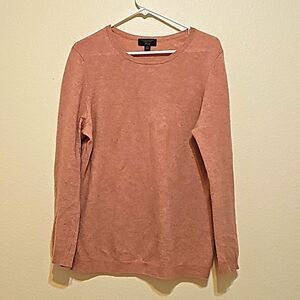Charter Club Pink Crew Neck Sweater Soft Knit Casual